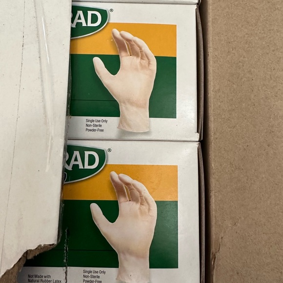 Curad Accessories 4 Boxes Curad Basic Care Vinyl Exam Gloves